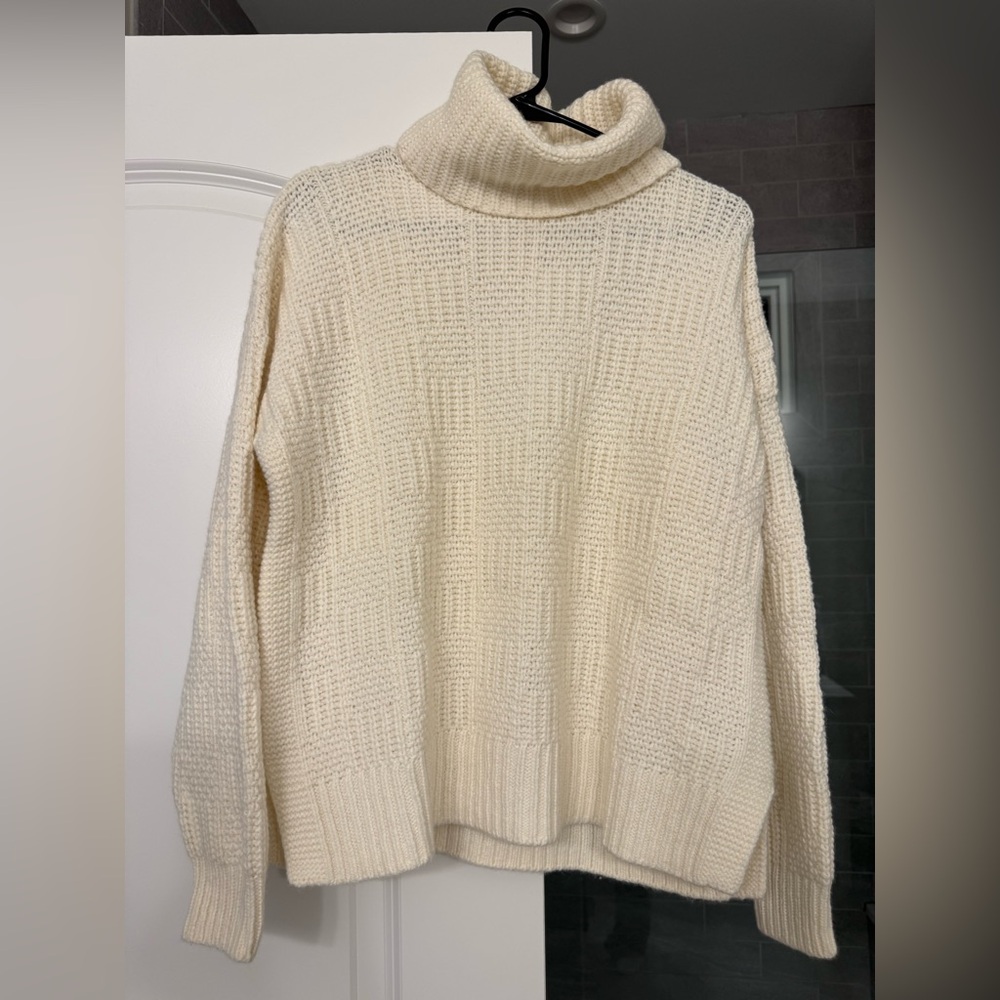 Madewell Checkered Turtleneck Sweater